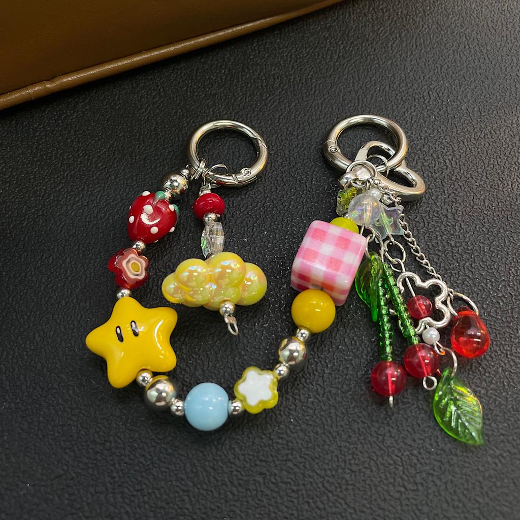 Mobile Phone Chain Color Bead Phone Hanging Chain Phone Case Pendant
