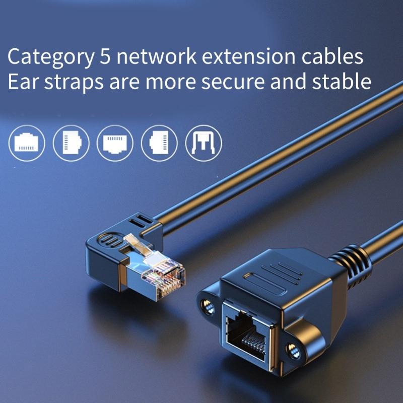 Cat5 Male Female Cable Extension Cord Support Cat5 Standard RJ45 Cord Male to Female Connection