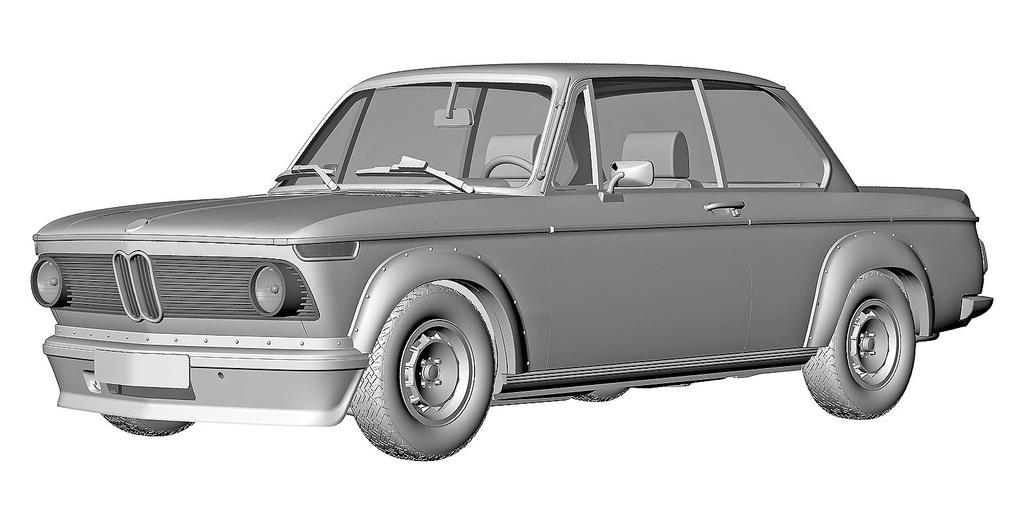 Hasegawa Historic Car Series BMW 2002 Turbo Plastikmodell HC24 1/24