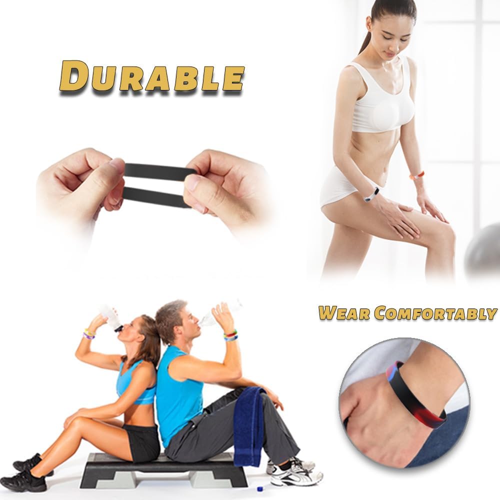 Waterproof ID Rubber Bracelets 14 Count - Silicone Rubber Wristbands for Events (14 Mix Color)