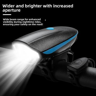 Bicycle Lights, Car Headlights, Charging, Night Riding, Flashlight, Live Horn, Bicycle Accessories, Cycling Equipment