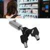 2 Pcs Vending Machine Lock Zinc Alloy Vending Machine Tubular Lock with 6 Keys for Snack Machines Industrial Cabinet
