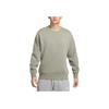 Nike Club Ft Crew Floral Gc Round Neck Pullover Long Sleeve Sweatshirt Men Sweatshirt Green IB8234-320