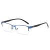 New Half Frame Myopia Glasses Eyewear Male Female Near Sight Glasses Ultra Light Black Blue -5.0 To -6.0 Mens Glasses Gafas