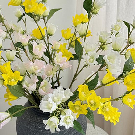 Artificial Lily of The Valley Flower Faux Bell Flower Wedding Bouquet for DIY Bridal Bouquet Floral Arrangement Home Garden Decor