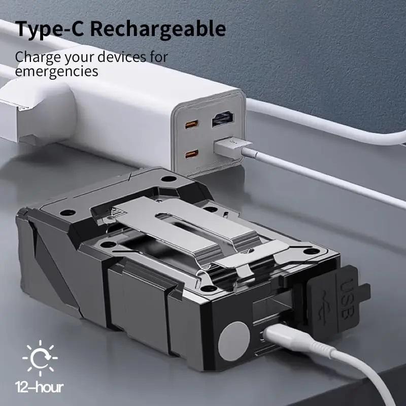 High Power Mini Led EDC Flashlight COB 1200mAh USB Rechargeable Torch Lamp Portable Magnetic Digital Display Work Light