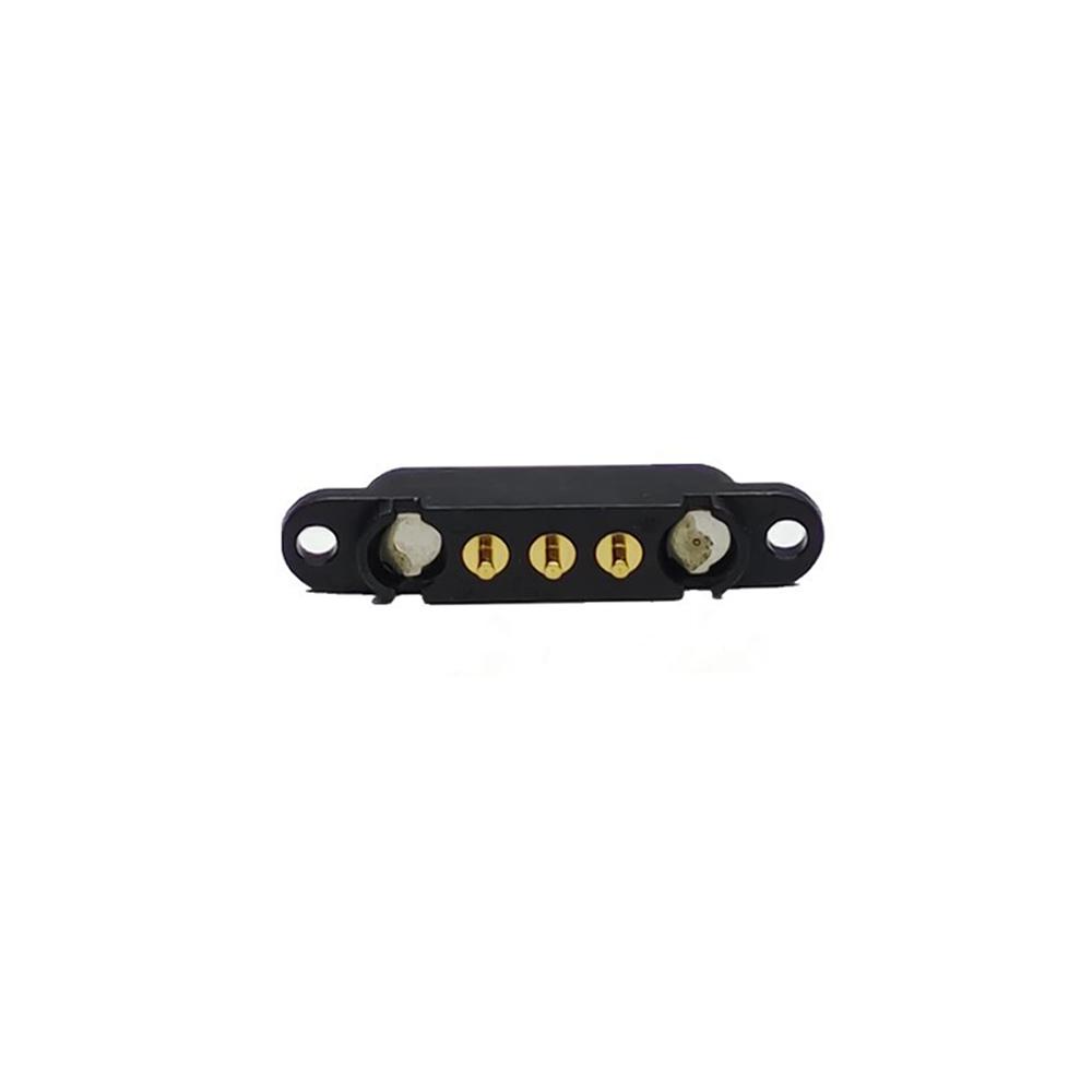1 Paar 12V 1A Wasserdichter Magnetischer Pogo-Pin-Steckverbinder Pogopin Stecker Buchse 2,5 MM Federbelastete DC-Strombuchse 60g Elastische Kraft