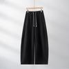 Women Curved Wide Leg Sweatpants Loose Straight Casual Pants Autumn Winter Slimming