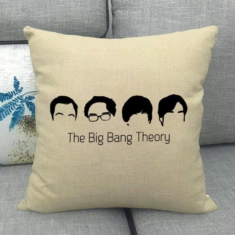 The Big Bang Theory Pillowcase Square Zipper Cotton Linen Pillow Cases Bedroom Home Office Decorative Pillowcase Wjy12.25