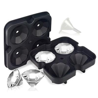 Diamentowa foremka do lodu Silikonowe foremki do lodu Whiskey Ice Ball Maker Silikonowe formy do lodu do koktajli Napoje Impreza Akcesoria kuchenne