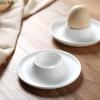 Pure White Ceramic Plate Egg Tray Egg Cup Egg Rack Storage Tray Kitchen Storage Tableware Specialty Plates Dish Dessert Bowl