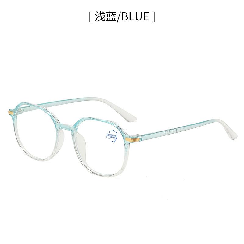 Gjennomsiktig datamaskinbrilleinnfatning Kvinner Menn Antiblått lys polygon briller Blokkerende briller Optisk brillebrille