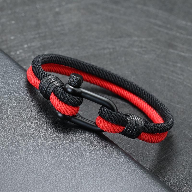 Fashion Mens Bracelet Rope Ukrainian Symbol Braclet Bicolor Matching Macrame Braslet Festival Accessories Brazil Pulseras Homme