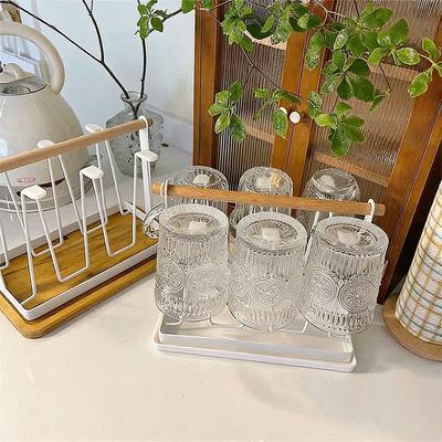 1 Stuks 6-Bekers Glazen Droogrek Antislip Beker Organizer Voor Mokken Glazen En Flessen