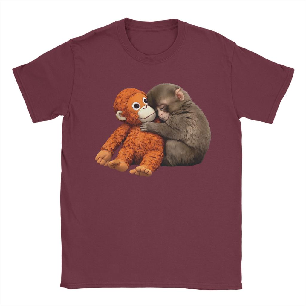 Men Punch Monkey Funny Animal T Shirt 100 Cotton Clothes Leisure Short Sleeve Crewneck Tee Shirt Gift Idea TShirts
