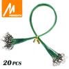 MEREDITH Anti Bite Steel Fishing Line 15cm-25cm Steel Wire Leader With Swivel Fishing Accessory Lead Core Leash Fishing Wire
