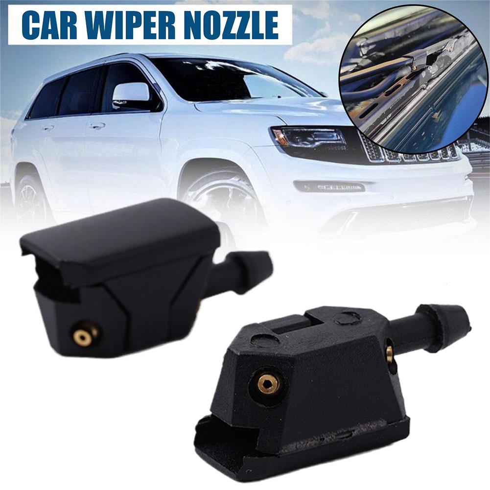 2Pcs Universal Car Windscreen Washer Wiper Water 9mm Upgrade Jets 8mm Way Spray Adjusted Onto Arm Nozzles 4 Mounted L3W4