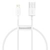 Kabel Usb Do Lightning Baseus Superior Series, 2.4A, 0.25M (Biały)