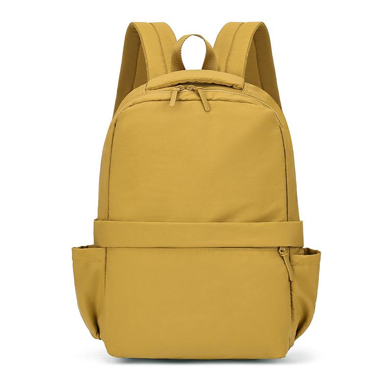 Schoolbag stylish simple versatile multi-storage compartment backpack large capacity outdoor travel men's and women's backpack