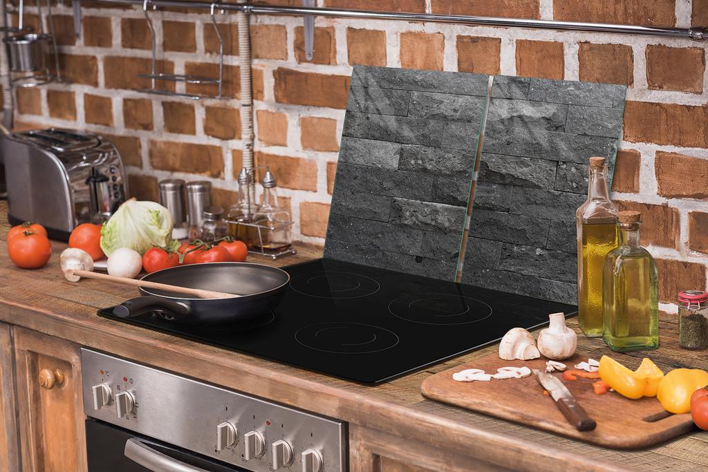 GLAS-KOCHFELD-SCHUTZPLATTE 75x52 ZIEGEL