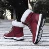 Boots Snow boots Cotton boots Fleece thickened thermal cotton shoes Large size thick-soled non-slip cotton boots