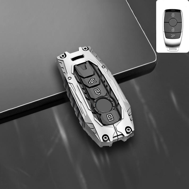 Fashion Zinc Alloy Car Key Case Cover Shell Fob For Mercedes Benz /24 C/Sclass W223 W206 S350L S400L S450L S500L Protector