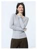 Women's Autumn & Winter Seamless Slim Fit Sweater - 100% Pure Yangtze Wool with Water Wave Texture, 18-Gauge Knit