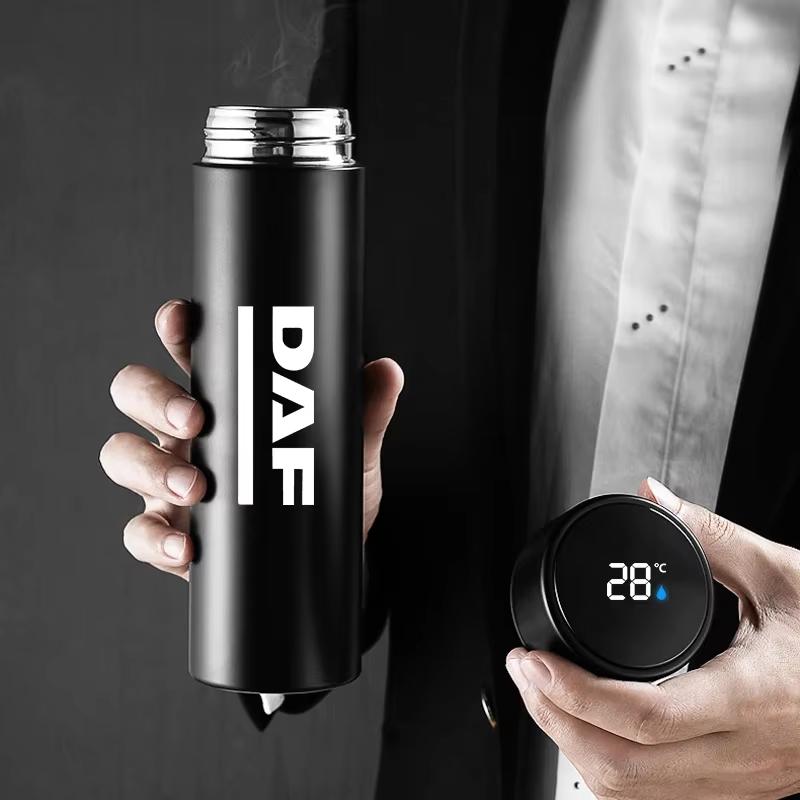 Suitable for DAF cf lf van XF 95 105 500ML portable car smart fashion thermos with temperature display thermos car accessories
