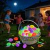 Set de Ouă de Paște Luminoase în Întuneric Ouă din Plastic care Se Iluminează și Ies din Coajă pentru Petrecerea de Sărbătoare Ornamente Fluorescente Reumplabile pentru Vânătoarea de Ouă și Aranjamente Centrale