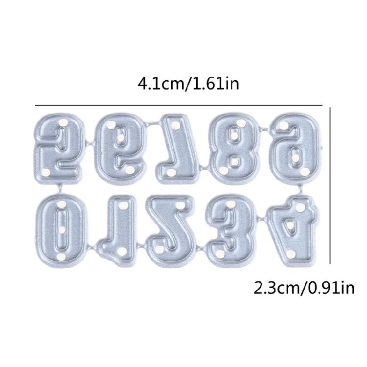 Numbers Cutting Dies Metal Stencil Template Mold Decoration for Home School