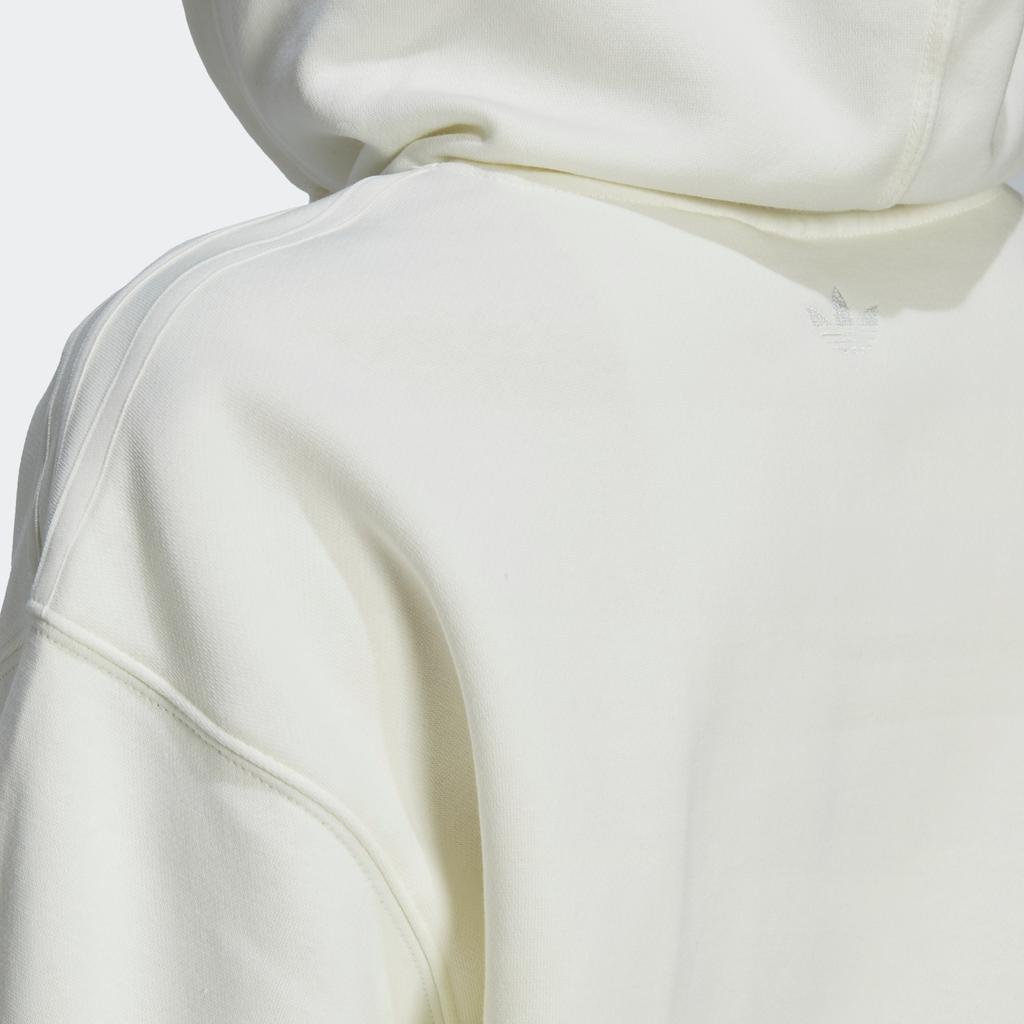 Adidas Originals Trefoil W Graphic Hoodie With Kangaroo Pocket Women Hoodie White HM1636