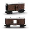 MOC Creative DIY Train Base Boiler Transport Vehicle Urban Retro Carriage Container Brick Playset Children's Toys  Playsetss
