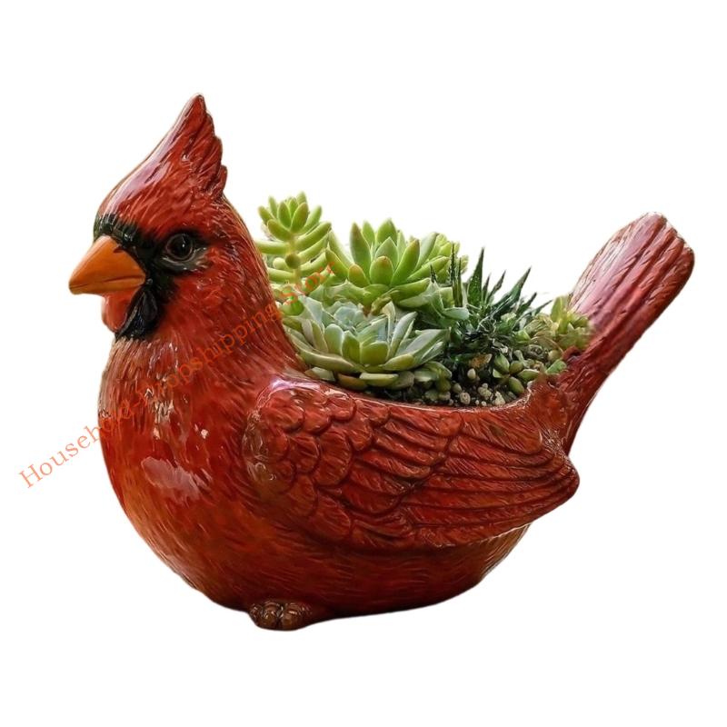 Versatile Resin Planter Box Light weight Resins Plant Container for Small Houseplants and Enhancing Interior Aesthetic 85AD