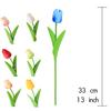 10PCS Artificial Flowers Tulip Bouquet PE Fake Flowers Wedding Garden Decoration Outdoor Home Garden Bouquet Vase Decor Plant