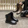 Cigarette pipe single boots 2025 new autumn and winter brown cigarette boots retro platform Chelsea boots versatile Martin boots short boots