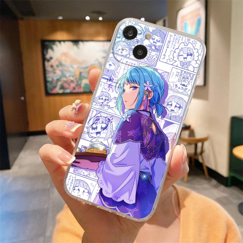 Anime Ensemble Stars Transparent Phone Case For iPhone 15 14 13 12 mini 11 Pro Max XS X XR SE 7 8 Plus Soft Straight Edge Cover