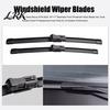 Anti UV Wear Resistant Shells 2Pcs Wiper Blades for Geely Boyue 2018-2025, 24"+17" Beamless Front Windshield High Performance Rubber Strips Set, Quiet