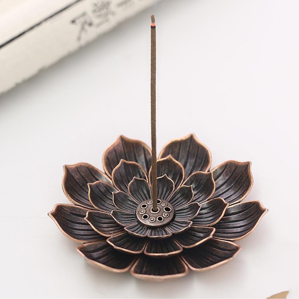 Alloy Incense Burner Stick Holder Line Incense Plate Sandalwood Coil Base Home Decor