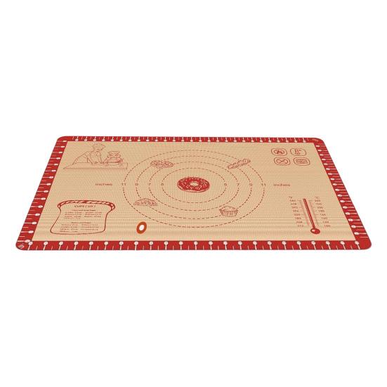 Yousheng Silicone Baking Mat Non-Stick Pastry Mat for Rolling Dough Heat-Resistant Cookies Fondant Making Mat Dishwasher Safe Kitchen Tools