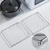 Stainless Steel Round Square Placemat Pan Pot Mat Holder Stand  Placemats Cookware Mats Drink Coasters Kitchen Tools Placemat