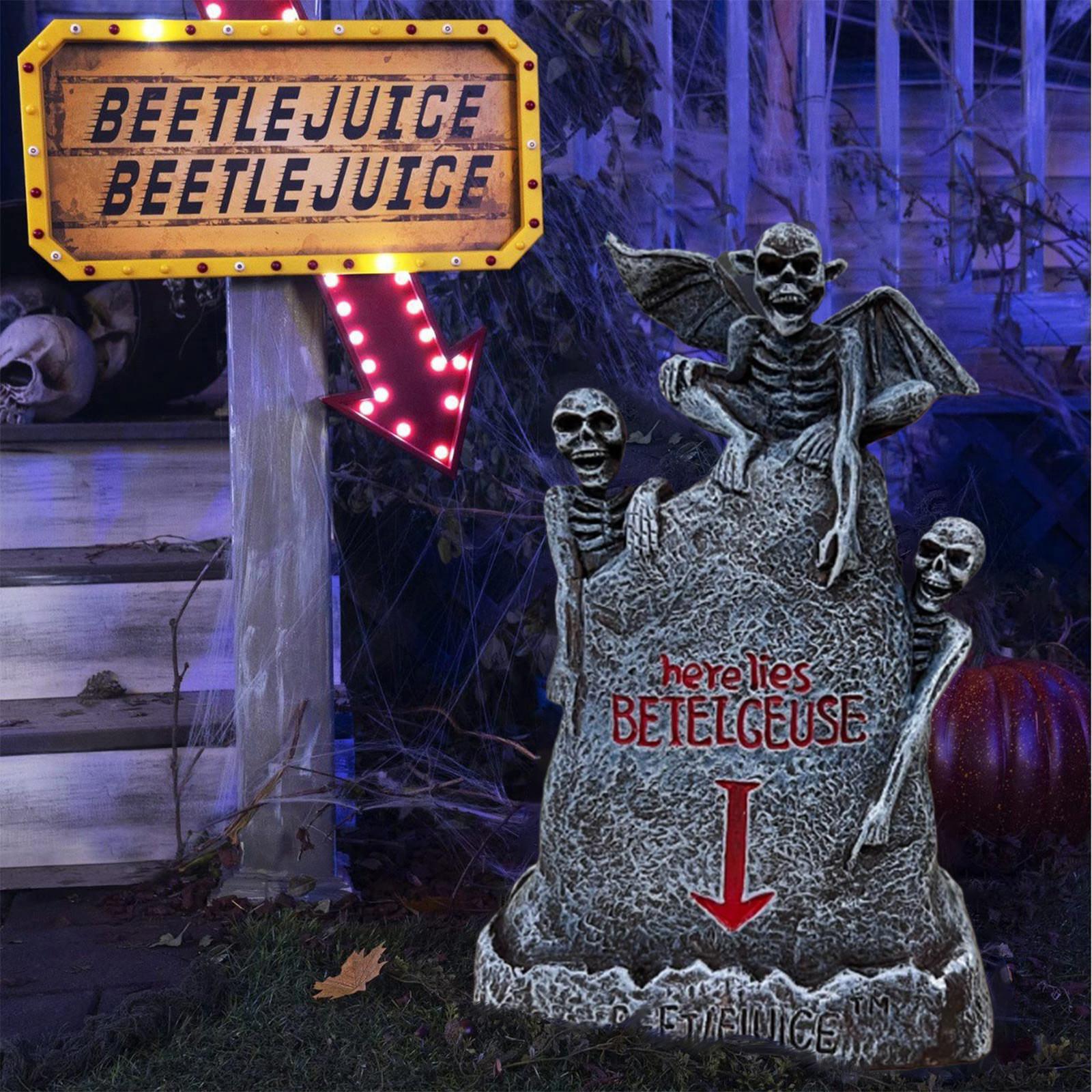 

Дух Хэллоуина LED Здесь Лежит Надгробие Украшения Лицензированный Декор Хэллоуина One Size чёрный