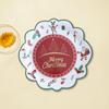 Christmas party party disposable plates, cupcakes, paper plates, dessert tables, decorative plates, tablecloths, tableware