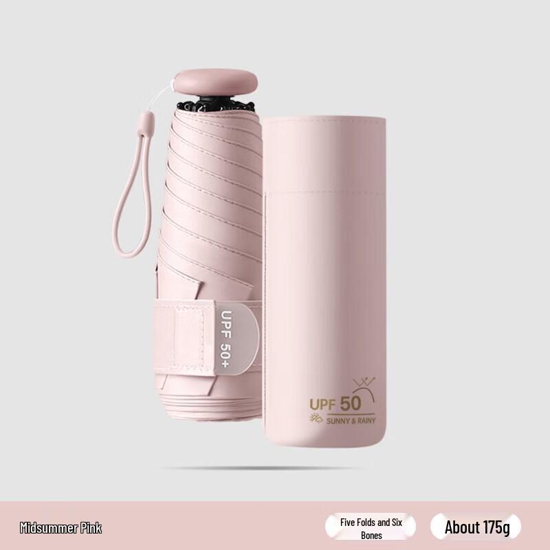 Mido Ultralight Five-Fold UV Protection Capsule Umbrella M5205