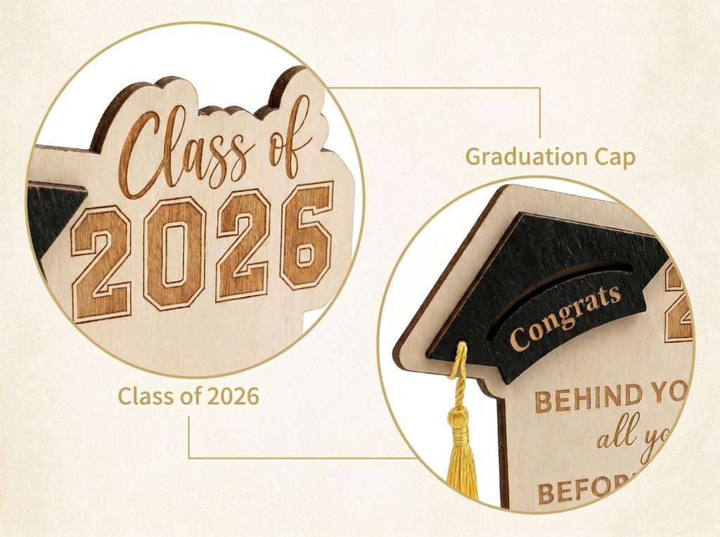 Graduation Wooden Desktop Ornament