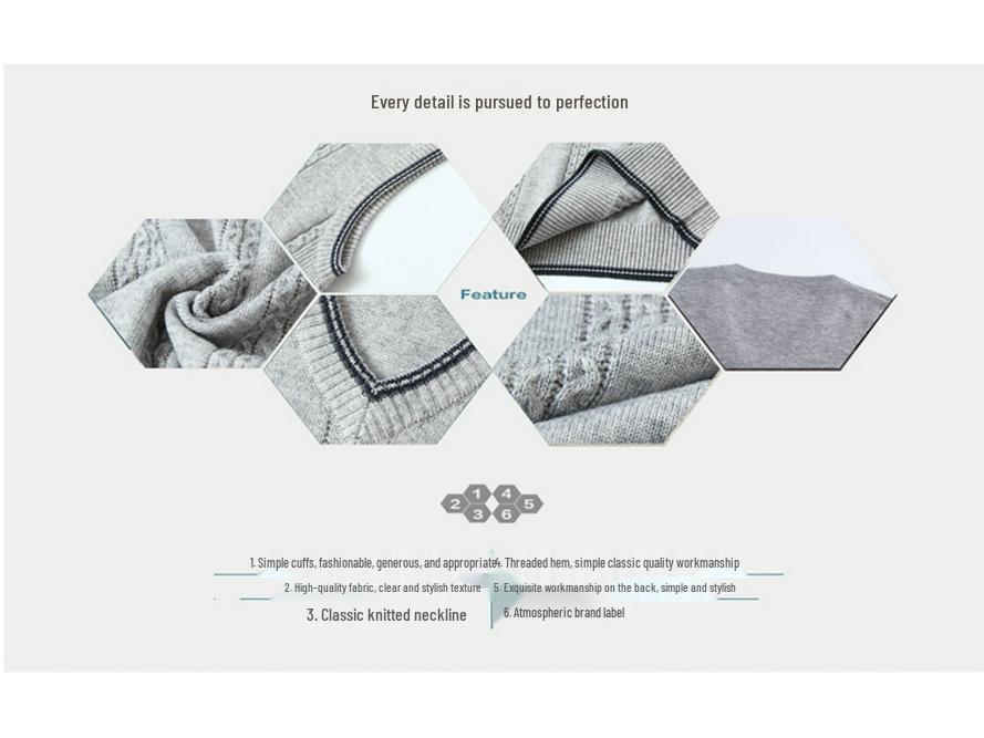 Men's Woodpecker Cashmere V-Neck Wool Vest - Solid Color, Sleeveless, Knit Sweater for Spring & Autumn