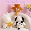 Cute Soft Plush Bunny Backpack Toy Gift For Kids White Rabbit Fox Dog Doll