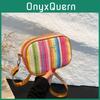 Stylish 2024 Summer Vintage Chic Commuter Shoulder Bag In Soft Pink Brown And White