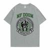 Rapper Mf Doom Madvillain The Illest Villain Metal Face Graphic Print T-shirt Male Casual Oversized Tshirt Men Hip Hop T Shirts
