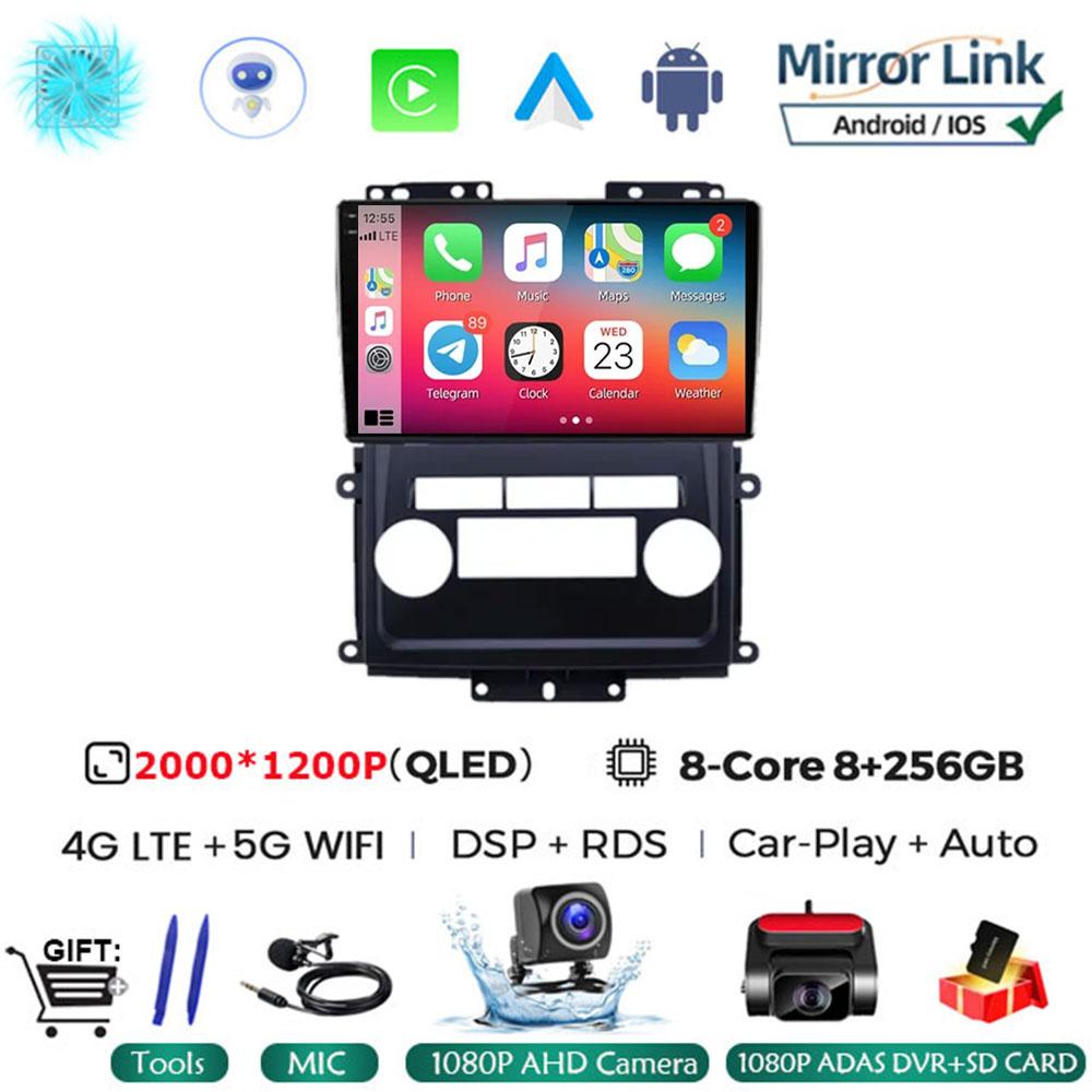 Android 14 Car Radio For Nissan Frontier Xterra 2009 - 2012 QLED Wireless Carplay Auto Multimedia 4G LTE Stereo RDS BT No 2din