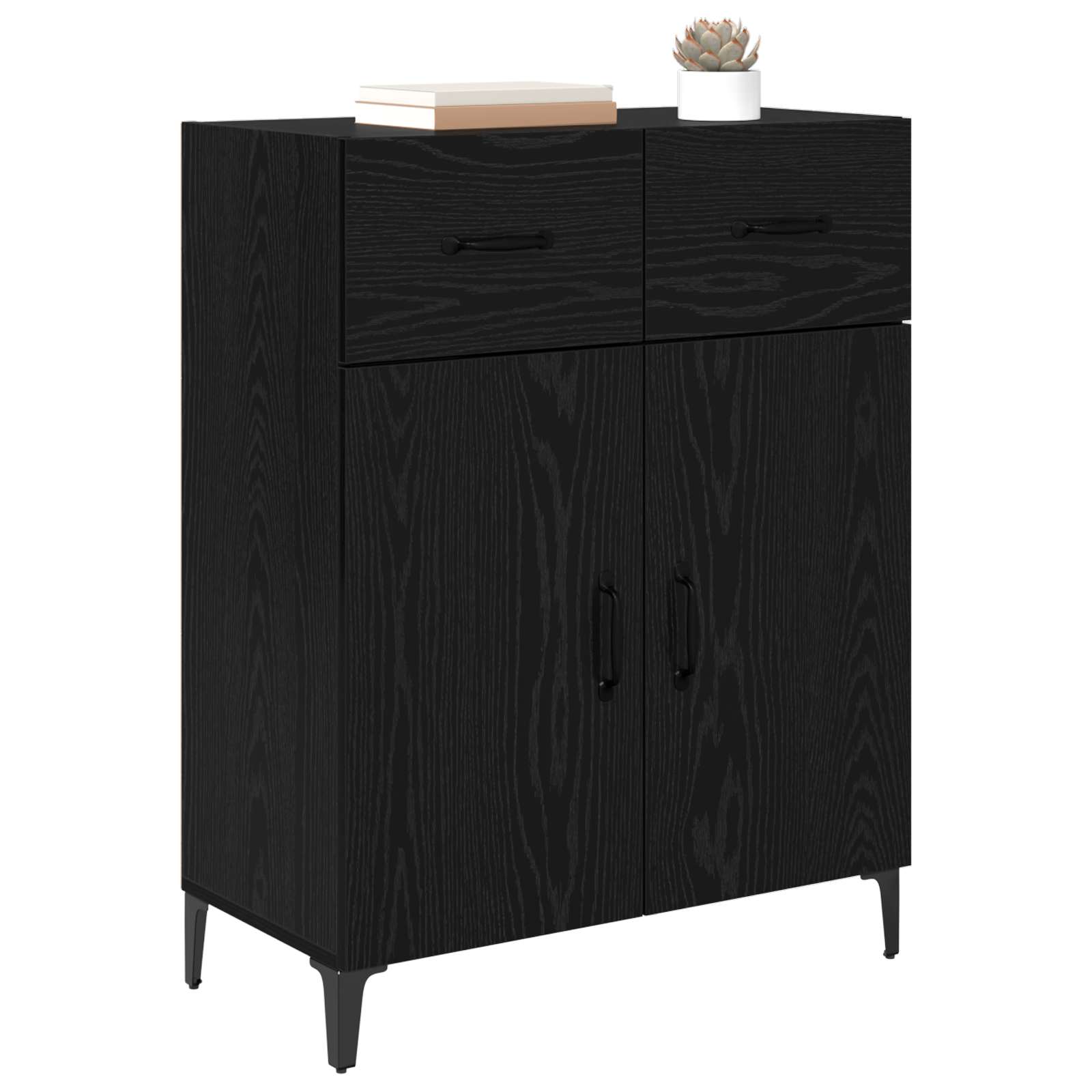 Sideboard in Schwarznuss-Optik 69,5 x 34 x 90 cm Holzwerkstoff